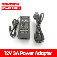 Laagste! 12V 3A 36W Ac Voor Dc Voeding Adapter Voor 2.1 &amp; 2.5Mm led Strip Security Camera