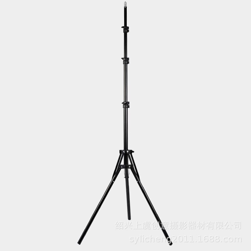 Photo studio led anel luz suporte dobrável 50-200cm com 1/4 cabeça de parafuso tripé portátil para softbox telefone foto lâmpada