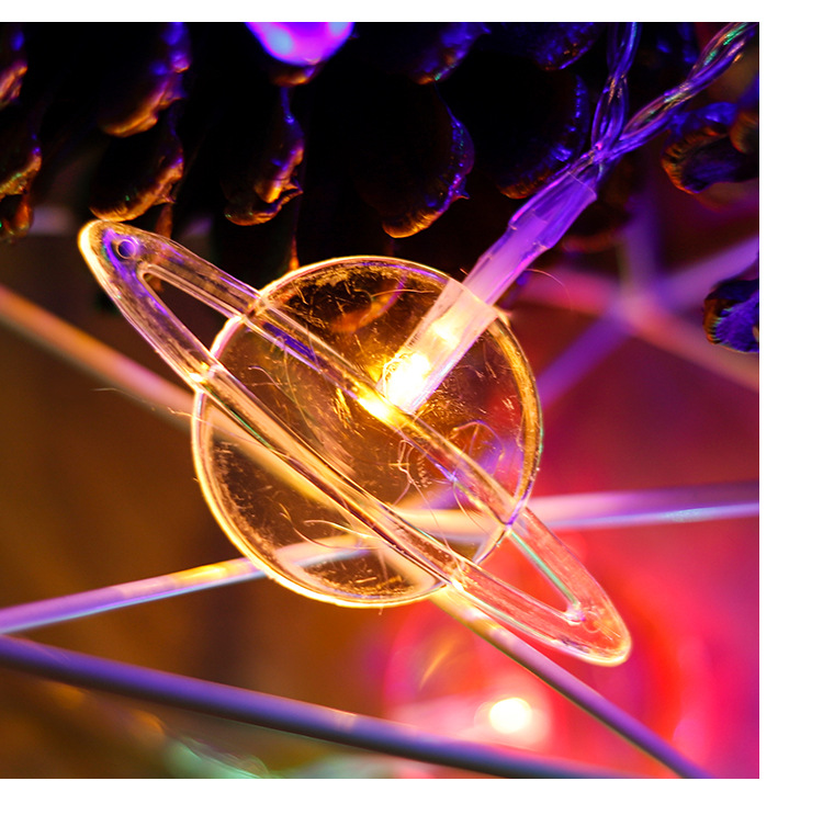 1.5m Led Spaceman Astronaut Rocket Universe Burst Ball Light Sting Kids Boys Outer Space Theme Birthday Party Decorations Favor