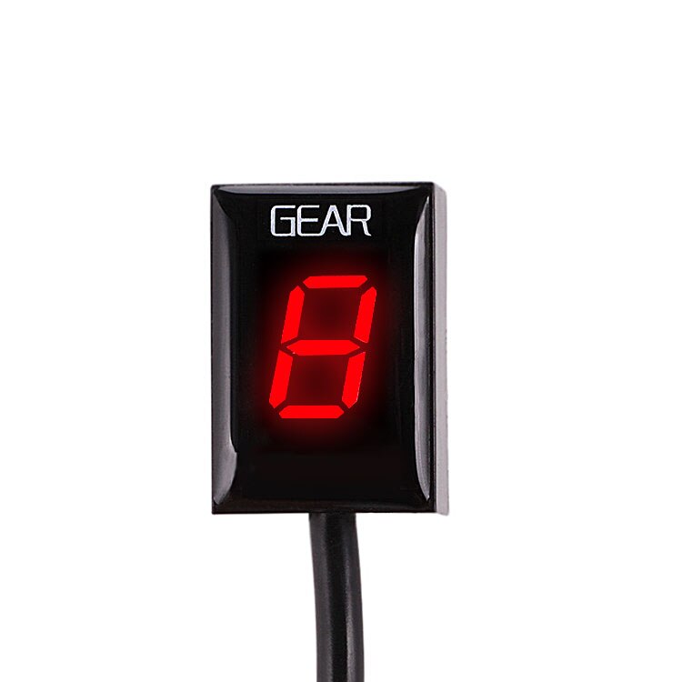 Alconstar-Voor Harley Davidson 1200 883 Gear Positie Display Gauge Shifter Motorfiets Ecu Plug Mount Gear Indicator: Red