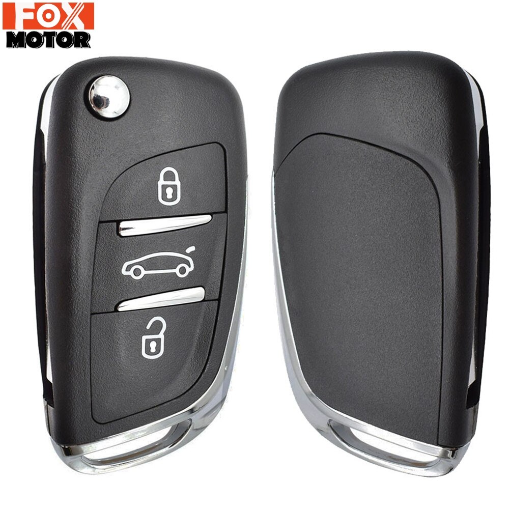 Obudowa kluczyka samochodowego obudowa pilota pokrywa dla Peugeot 307 308 3008 5008 807 207 dla Citroen C2 C3 C4 3 przycisk odwróć zaktualizowane HU83 CE0523