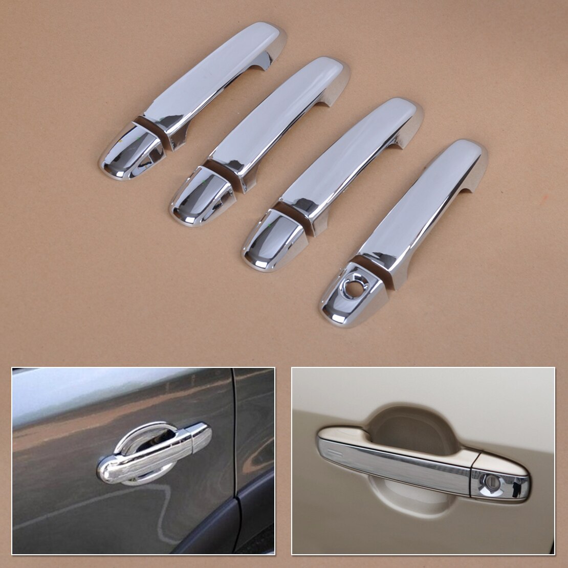 Beler Abs Chrome Deurgreep Cover Trim Auto Styling Stickers Auto Accessoires Voor Toyota Camry