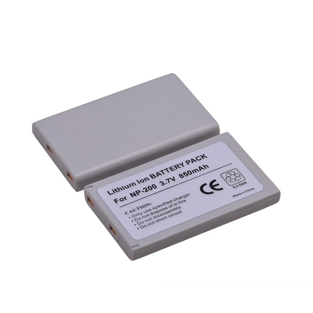 2Pcs 850mAh NP-200 NP200 Lithium ion Battery Pack for KonicaMinolta DiMAGE Xg, X, Xi, Xt, Xt Biz, X20, X21, NP 200 Battery