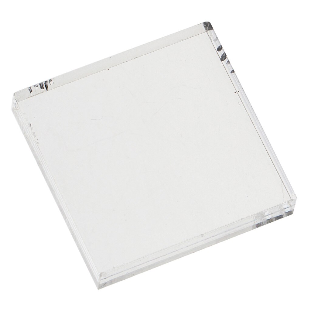 Vierkant acrylblok, transparant stempelblok voor scrapbooking fotoalbum 5 x 5cm