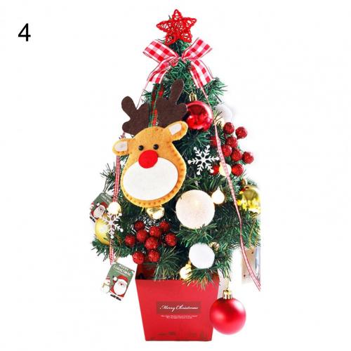 1 Set Simulation Christmas Tree Attractive LED Beautiful Handmade Christmas Tree Model Reusable Christmas Tree Display: 4