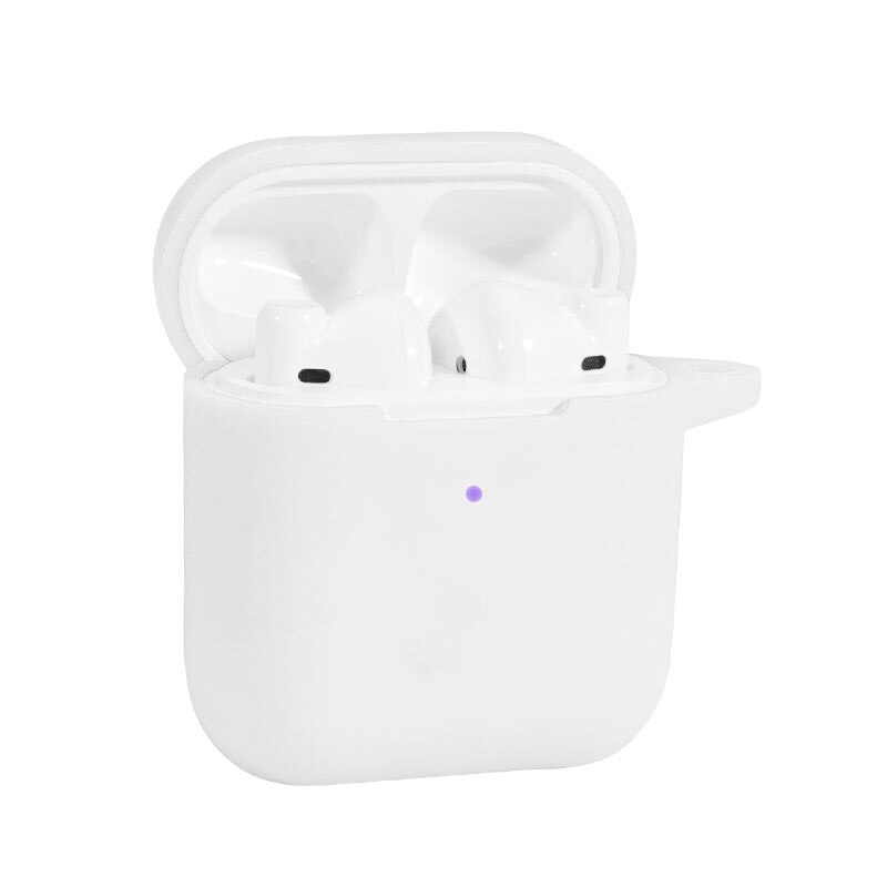 Anti-fall Dust-proof Protective Cover Silicone Case With Carabiner For QCY T8 Wireless Bluetooth Earphone: 02
