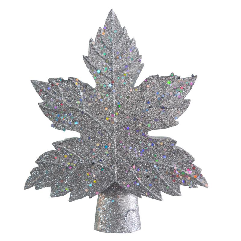 Kerstboom Projectie Lamp Sneeuwstorm Kerstboom Top Licht Led Boom Top Ster Projectie Lamp Kerstboom Decoratie: US Silver