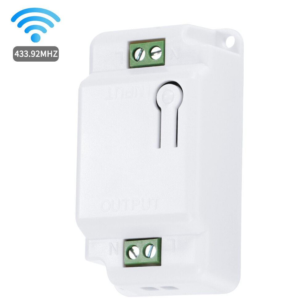 Button Switch Light RF Wall Mounted DIY Remote Control Receiver Transmitter Button Single Channel Light 30-50M 433.92 MHZ