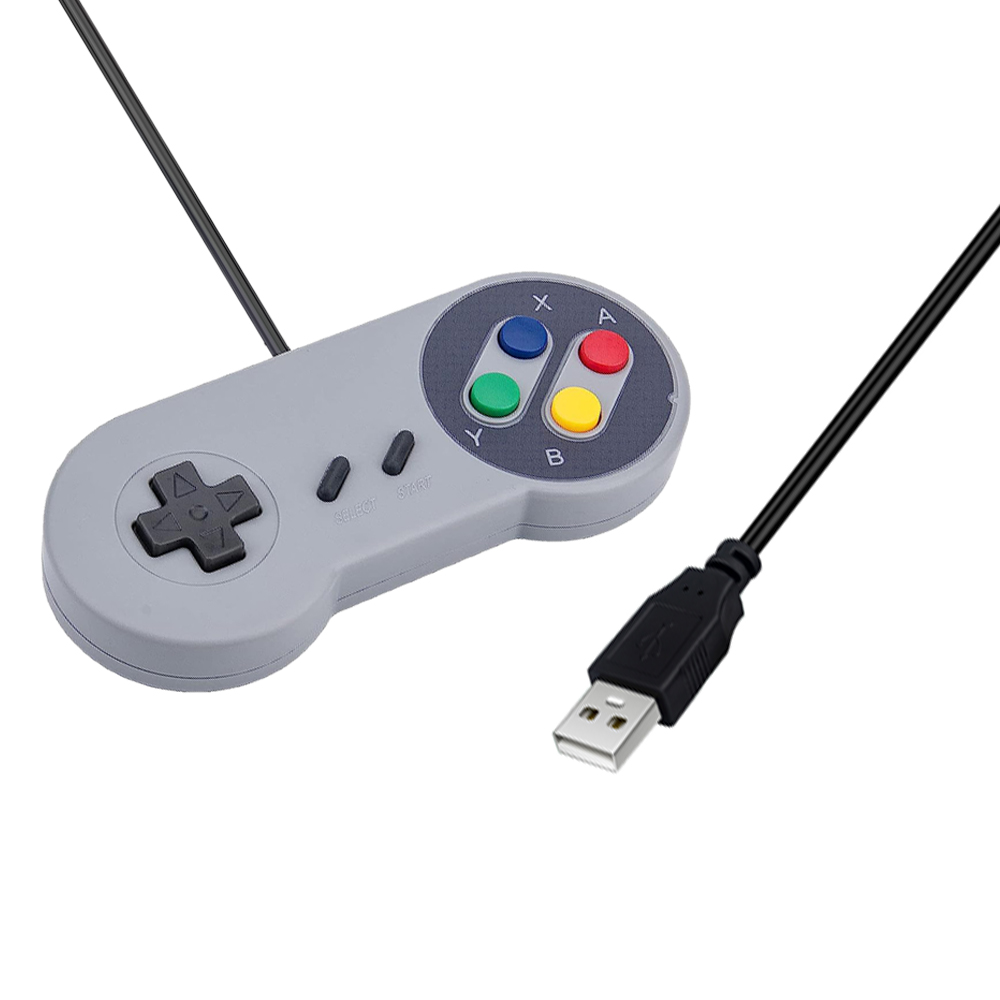 Usb-kontroller spilljoystick gamepad til bringebær pi spillpad til vinduer pc mac datamaskin kontroll joystick gamepad 1 stk