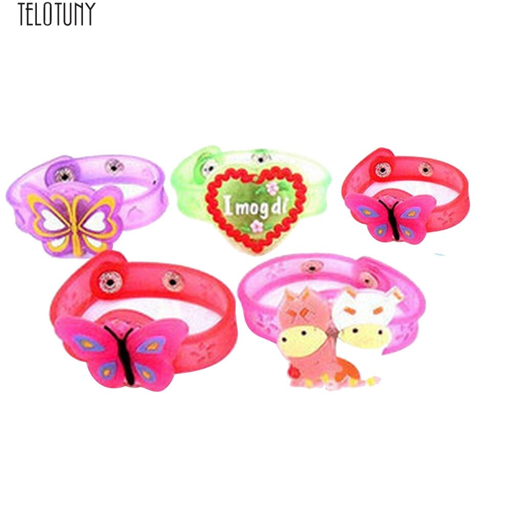 Telotuny baby light verlichte polsband flits speelgoed kinderen lichtgevende pols hand nemen dansfeest diner feest  z0123