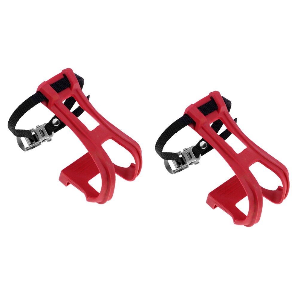 2 stuks fiets antislip pedalen teenclips riempjes vaste versnelling nylon