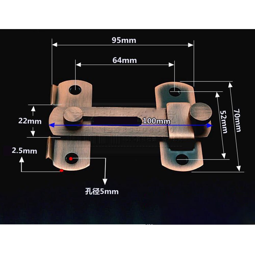 Sliding Window Door Lock Stainless Steel Hasp Latch Lock Home Safety Chain Door Guard Latch Home Hardware