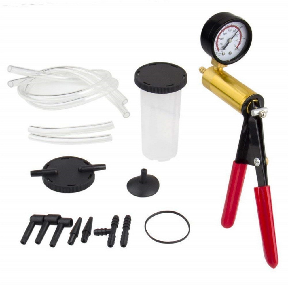 Manual Brake Clutch Bleeder Tester Kit Vacuum Pump For Car Motorcycle