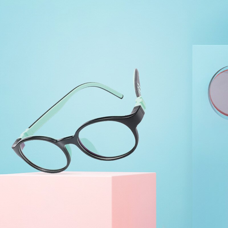Adjustable Blue-Ray Protection Children Silicone Eyeglasses TR90 Flexible Detachable Vision Glasses Kid Optical Eyewear
