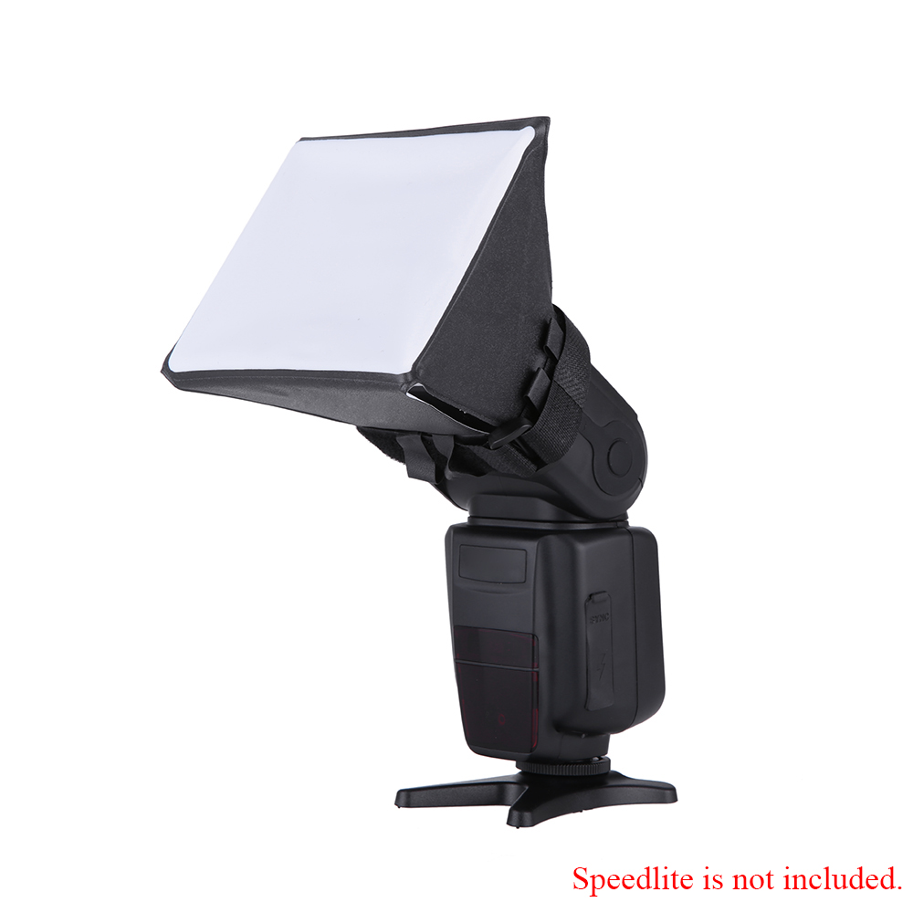 1 st. fotoflitser softbox diffuser mini softbox kit foto opvouwbare softbox flitser
