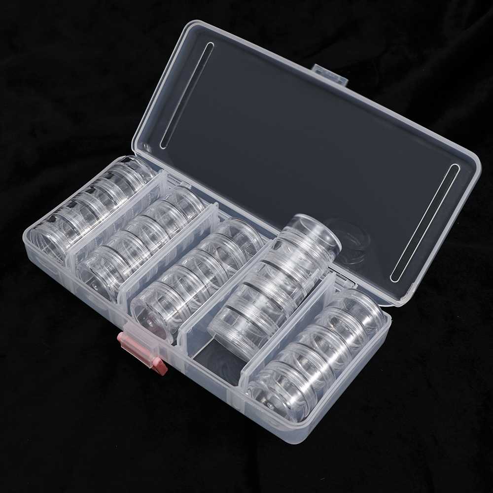 Transparente Nail Art Organizer Box Glitzer Strass Edelsteine Aufbewahrungskoffer Box DIY Schmuck Perlen Stickerei Organizer Container