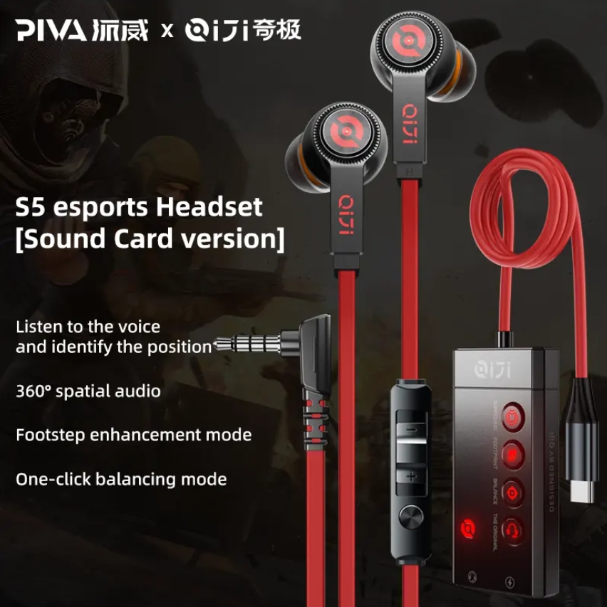 PIVA Online wired headphones headphones Wired headphones with microphone