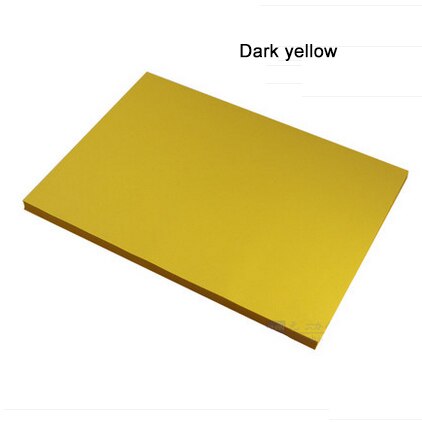 Copy printing color paper A4 100 sheets 80G Multicolors Handmade DIY paper Office School Supplies: Yellow