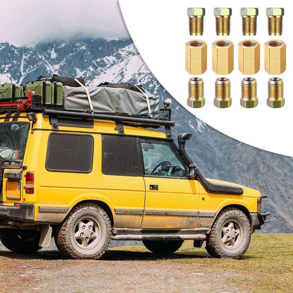 12 pieces of 3/16 inch pipe and 3/8 inch -24 threaded brass fitting brake metric fittings threaded male pipe pipe combinati T6L8