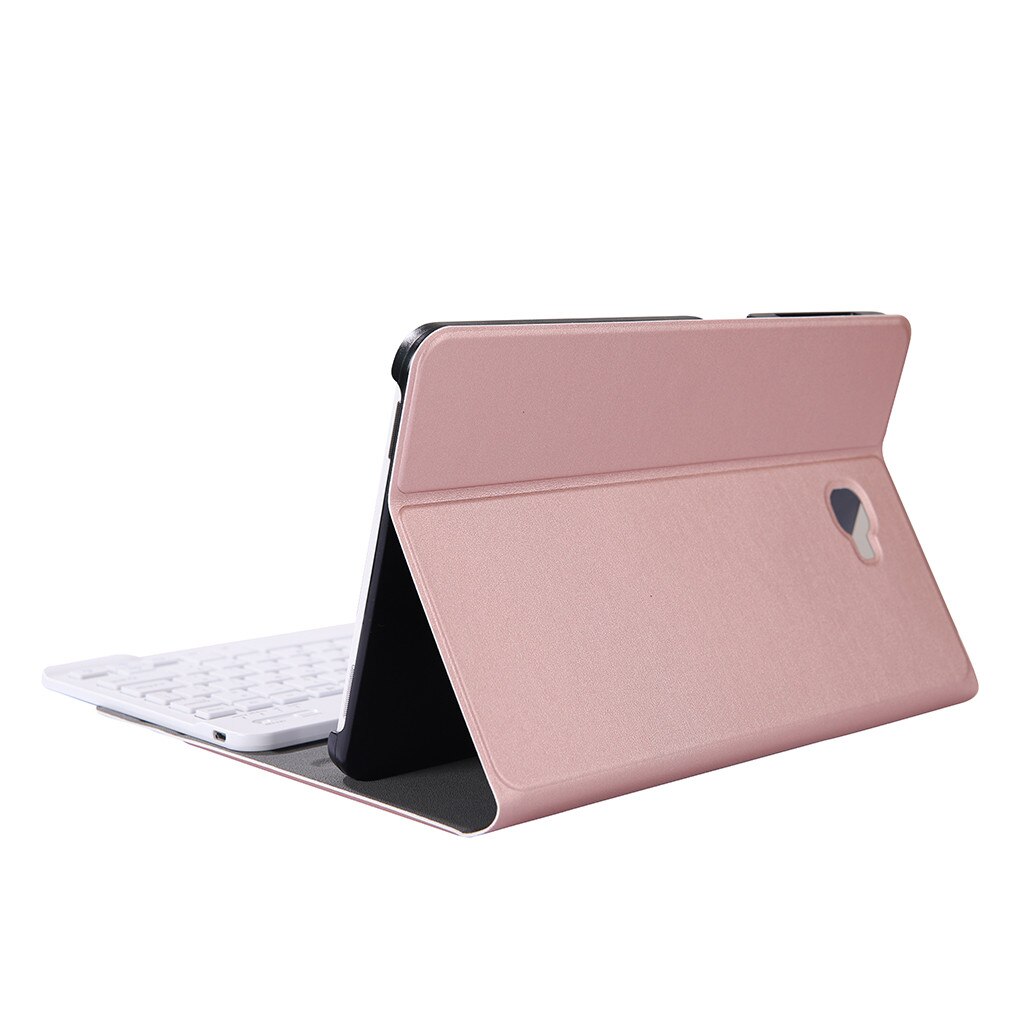 Teclado inalámbrico Bluetooth desmontable para Samsung Galaxy Tab A T580/T585 10,1, funda fina con soporte y teclado inalámbrico