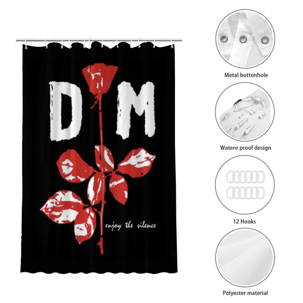 Depeche-mode dusjforheng landskap badeforheng med kroker til badet vanntett landskap
