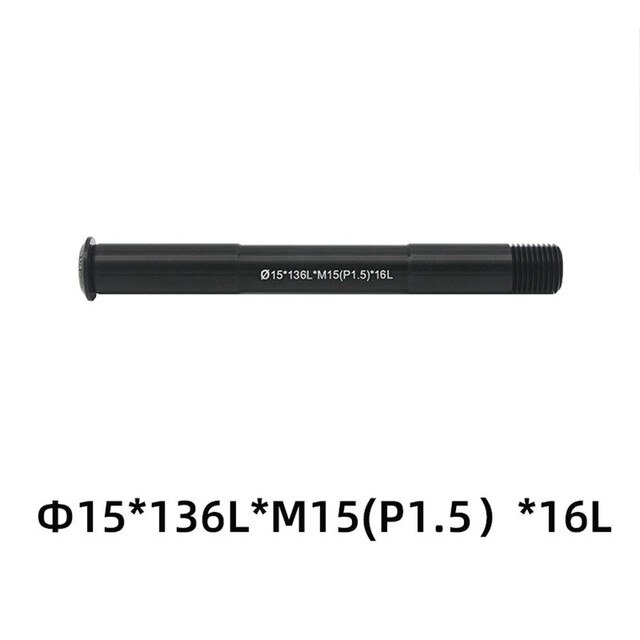 Road Bike Thru Axle Replacement Front/Rear Thru Axle 12/15mm 122-181L P1.5/P1.75 MTB Thru Axle Wheel Aluminum Alloy Bike Accs: 136LxM15  P1 5 x16L