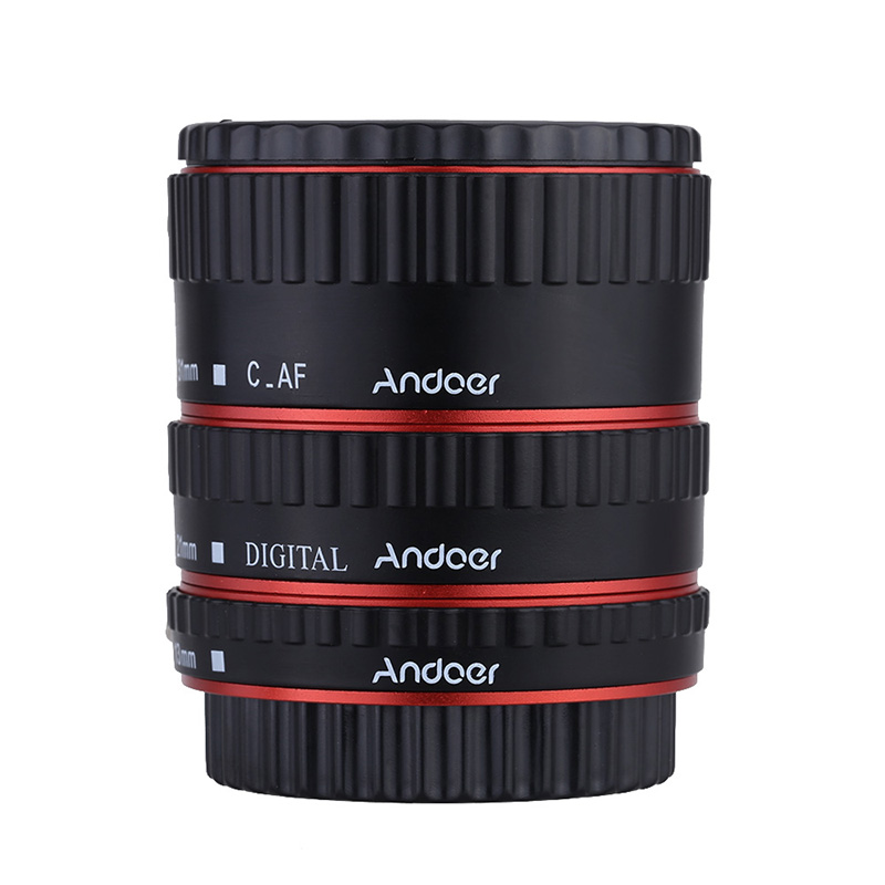 Andoer-anillo adaptador de lente para cámara Canon EOS EF EF-S, accesorio de extensión de Macro AF con enfoque automático TTL, modelo 60D, 7D, 5D II, 550D, STOCK de CN/CZ/US