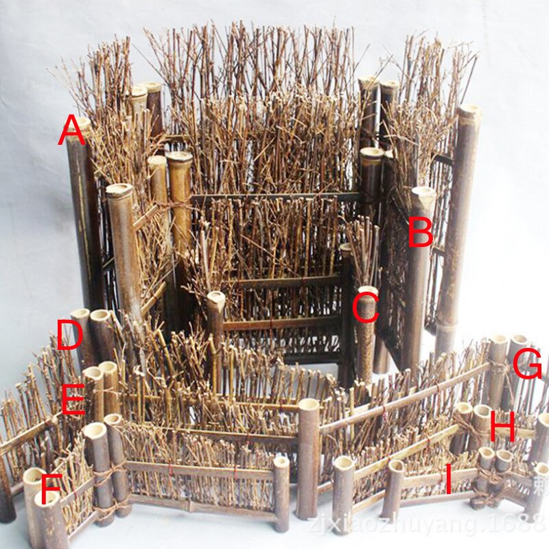 Purple Bamboo Fence Screen Tea Pet Fence Fence Photography Background Tea Table Decoration Tea Ceremony Accessories