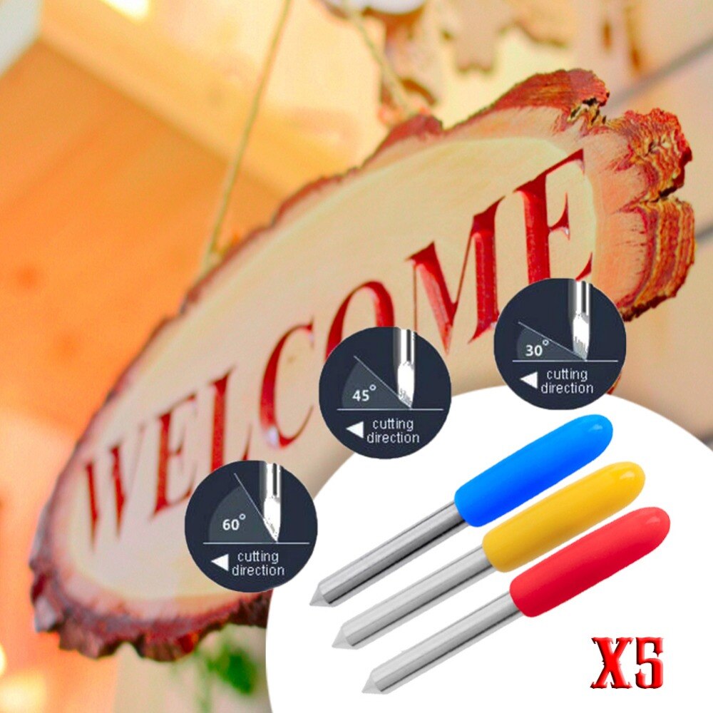 5Pcs 30° 45° 60° Degree Blades Cutting Plotter For Roland Vinyl Cutter Blade