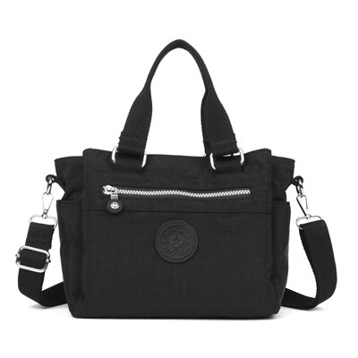 Kedanison nylon impermeabile borse vagabondo grande capacità tote Borsa: nero