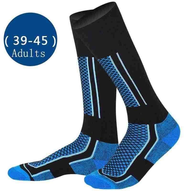 Chaussettes thermiques de sport pour femme et homme, 1 paire, pour Ski d'hiver, marche, randonnée: B