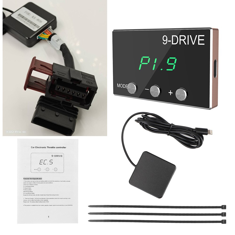 YOSOLO Tuning Parts Accessory Plug Play 9 Drive 5 Modes Racing Accelerator Potent Booster Throttle Response Controller: 809