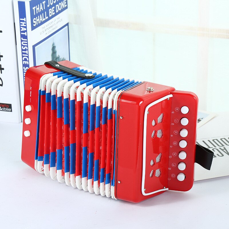 7-Key 2 Bass Accordion Small Accordion Children's Accordion Beginner Test Playing Instrument