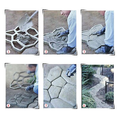 Darmowa wysyłka forma robić kostki brukowej formy betonowe DIY plastikowa forma robić robienia ścieżki ręcznie kostki cementowe formy ceglane B 50*50*4.4cm