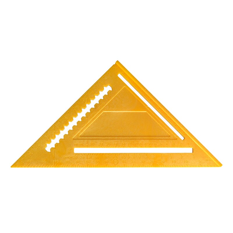 7'' Angle Protractor Aluminum Alloy Speed Square Measuring Ruler Miter For Framing Building Carpenter Measuring Tools