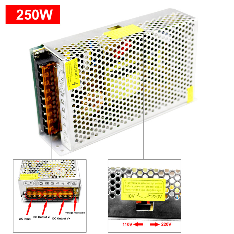 DC 12v Power Supply Unit 2a 3a 5a 10a 20a Led Driver Transformer 220 v to 12 v Power Supply 12 Volt Power Supply for Led Strip