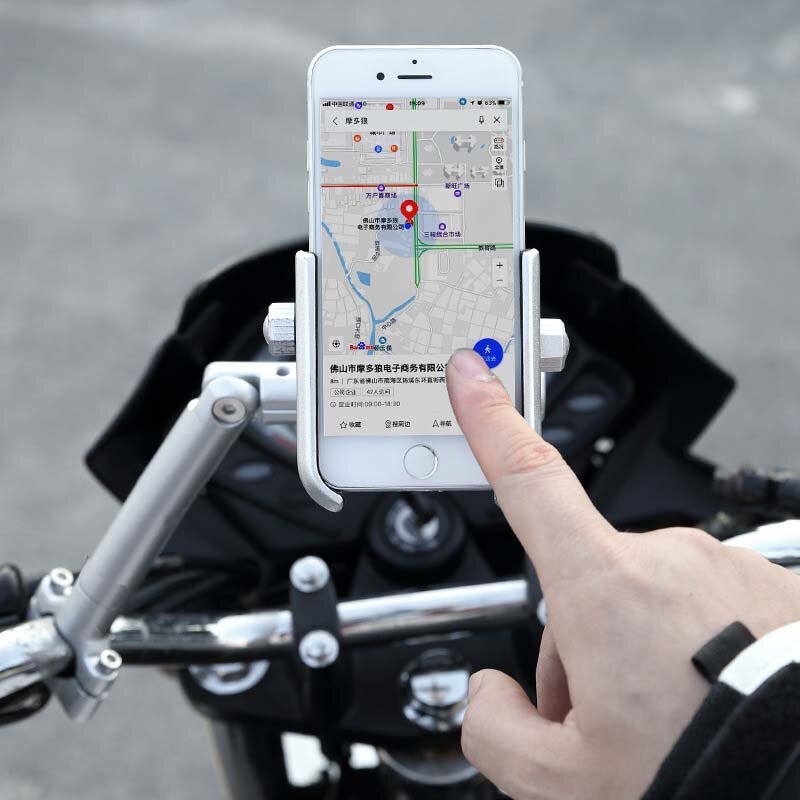 Motowolf Motorcycle Phone Holder With USB Power Charger Mobile Cell Phone Mount Motorbike Mountain Bike Holder Moto Accessories