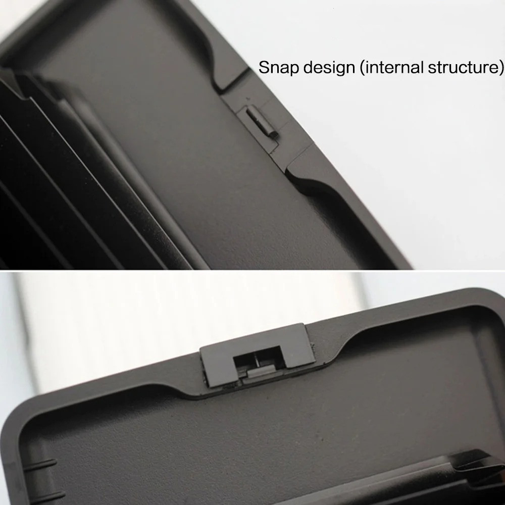 Męskie aluminiowe etui na karty bankowe blokujące twarde etui portfel solidna karta kredytowa skanowanie anty-RFID chroni etui na karty