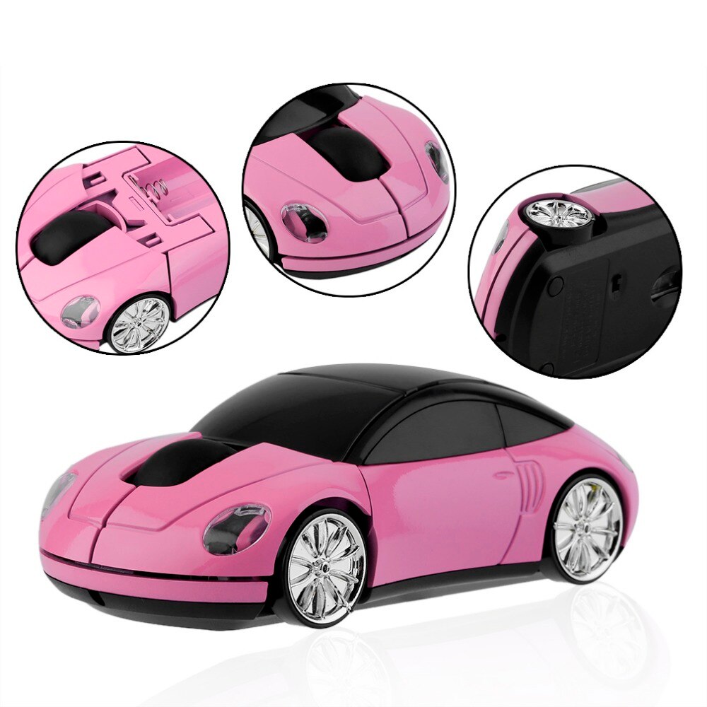 2.4GHZ Wireless Car Shape Mouse 1600DPI Wireless Optical High Precision Mouse Mice For PC Laptop Computer