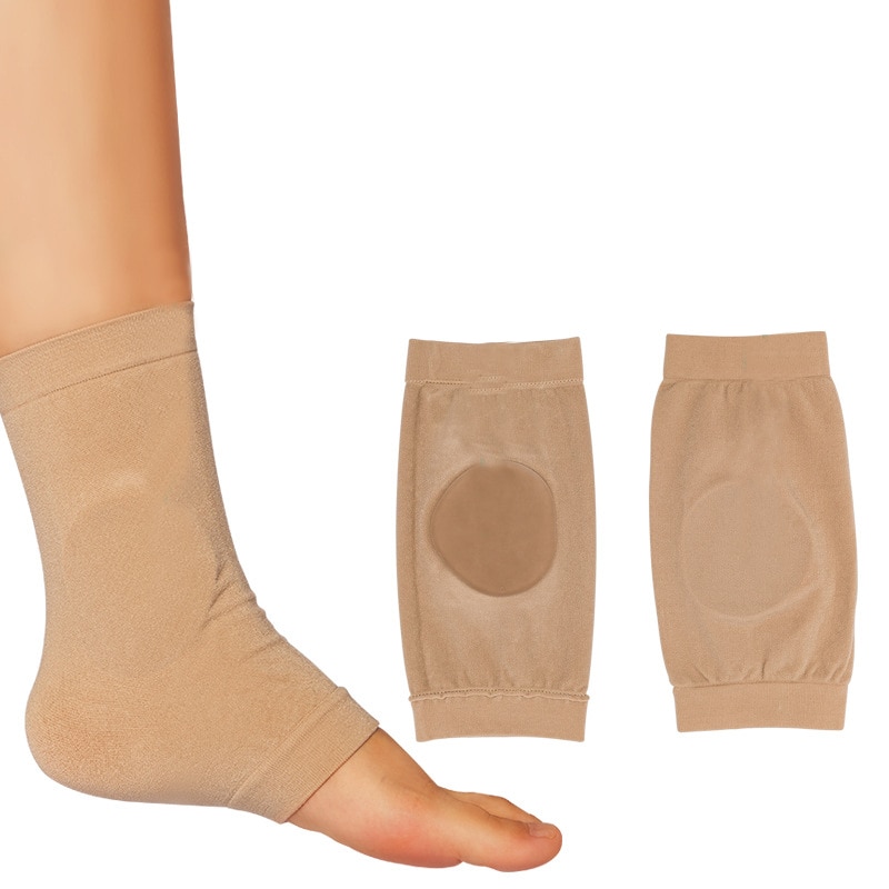 1 Paar Zachte Schoen Laarzen Elastische Gel Bandage Nylon Mouw Enkel Hak Voet Beschermen Voor Ijs Figuur Schaatsen Paardrijden ademend