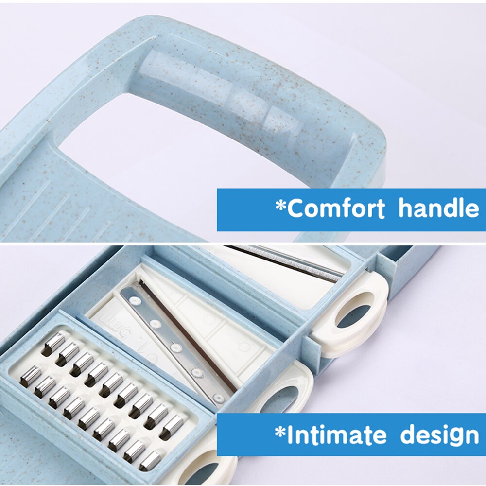 Handleiding Groente Cutter Rvs Blade Mandoline Slicer Kaas Rasp Wortel Dunschiller Groente Slicer Dicer Keuken