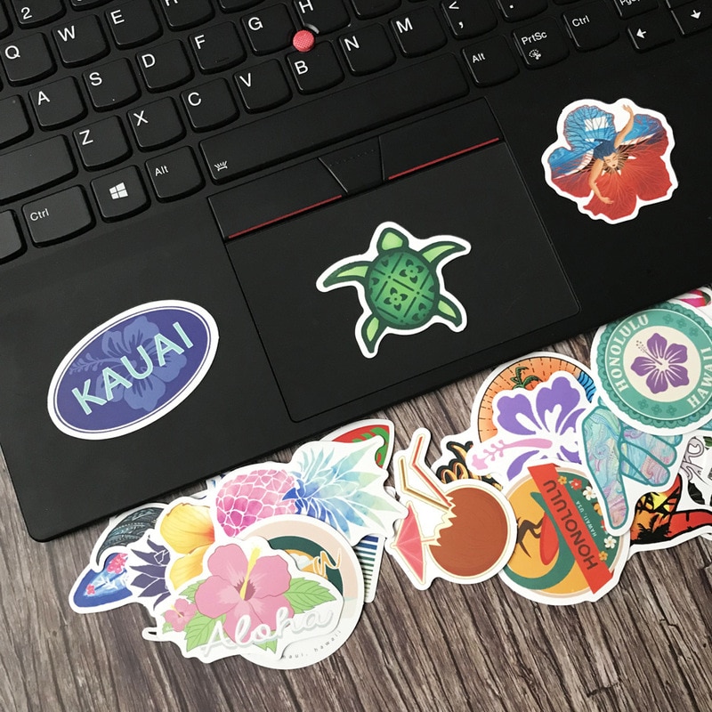 50 Pcs Hawaii Surf Auto Stickers Vinyl Beach Club Notebook Reisbagage Stickers Kinderspeelgoed Stickers