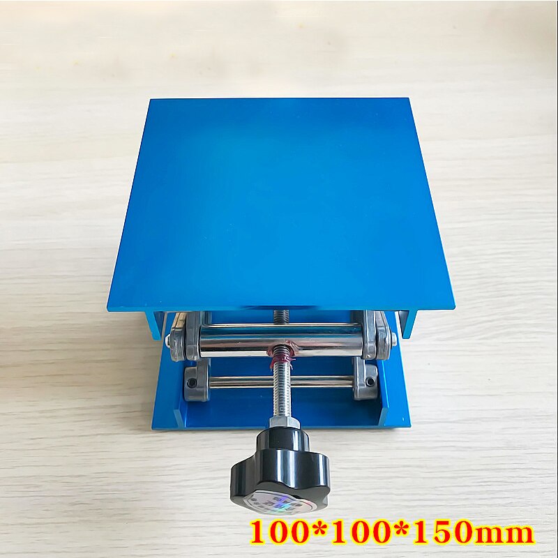4"x4" 10x10cm Aluminum Router Lift Table Woodworking Engraving Lab Lifting Stand Rack lift platform Woodworking Benches: Default Title
