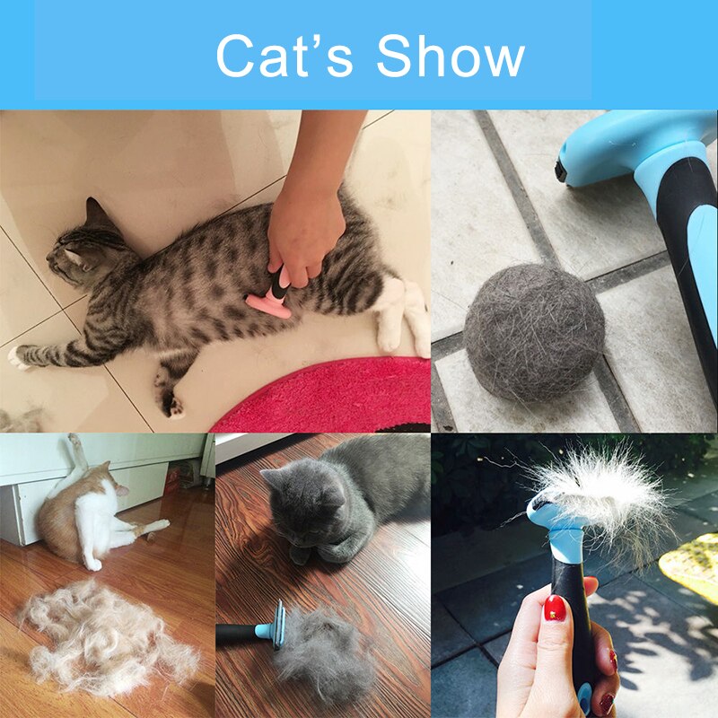 Kat Borstel Kam Voor Katten Hond Haar Remover Handschoen Deshedding Haar Bad Schoonmaken Dier Kammen Pet Beauty Tool Grooming Supply