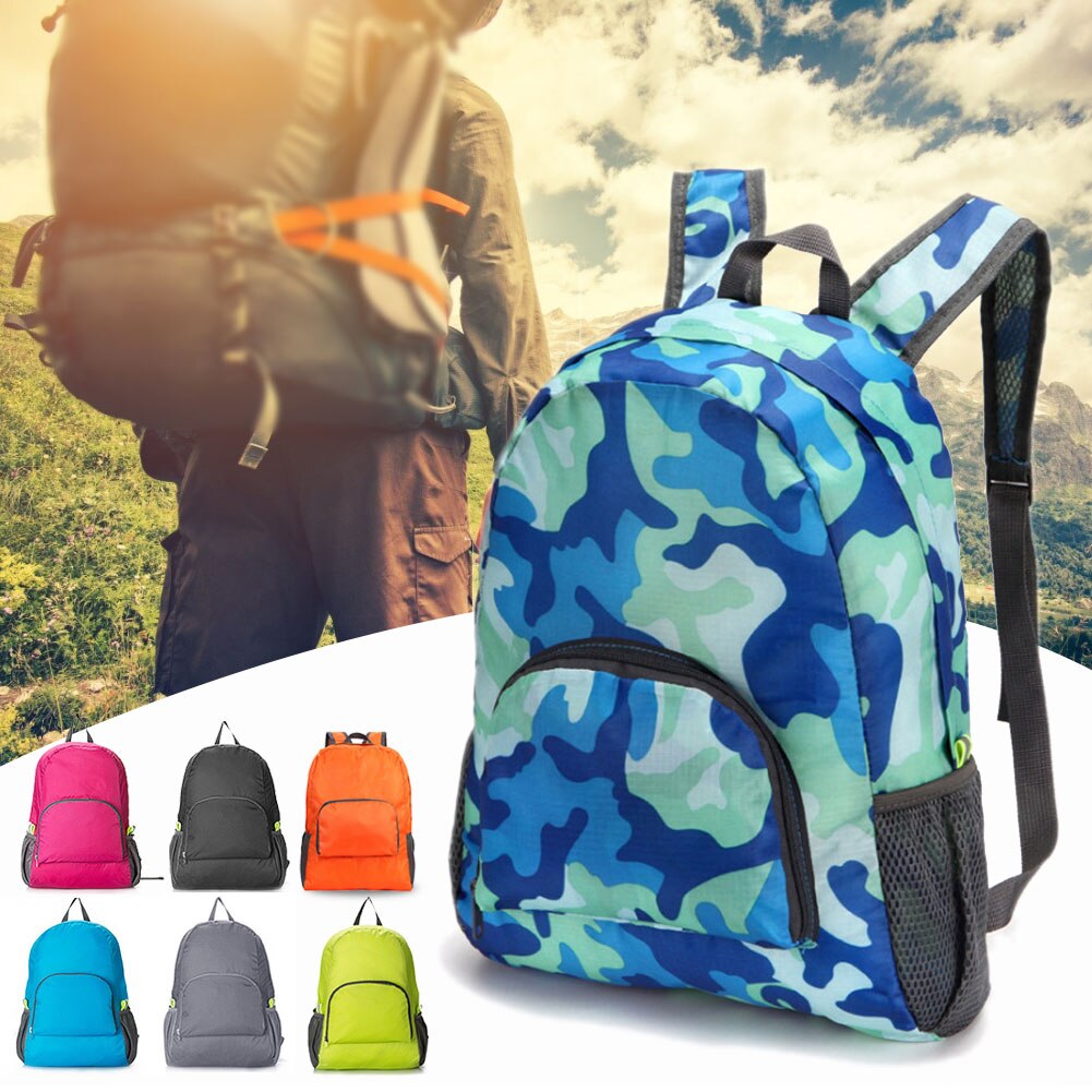 Zaino pieghevole a 8 colori zaino sportivo da esterno di grande capacità zaino da campeggio zaino da pesca borsa da ciclismo per Unisex