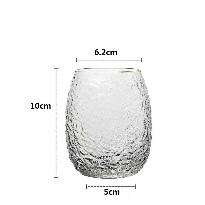 Vidrio de arcoíris coctel Copa el desayuno, té de la leche jugo de café vino Oficina hogar cristal transparente taza de agua Vasos: I