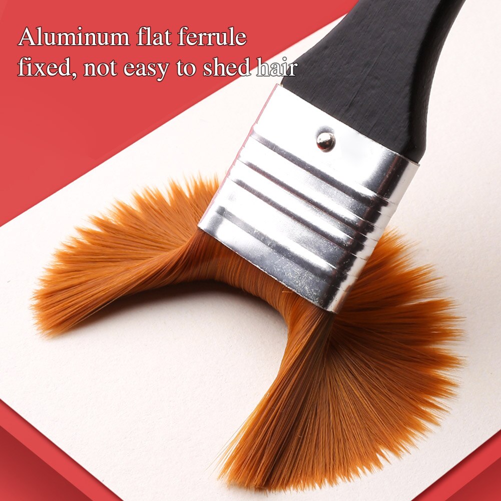 Juego de brochas para pintura acrílica, herramienta de pintura al óleo para artista, suministros de arte para limpieza , brocha para pintura de acuarela de 7 tamaños