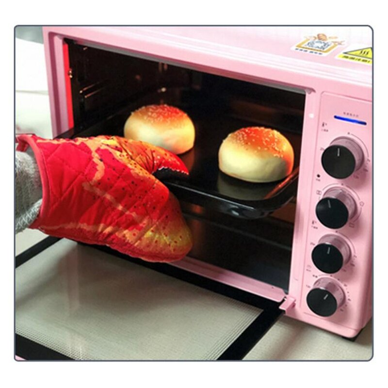 A Pair of Cartoon Crab Claw Gloves Household Cotton Microwave Oven Anti-Scalding Baking Insulation Gloves