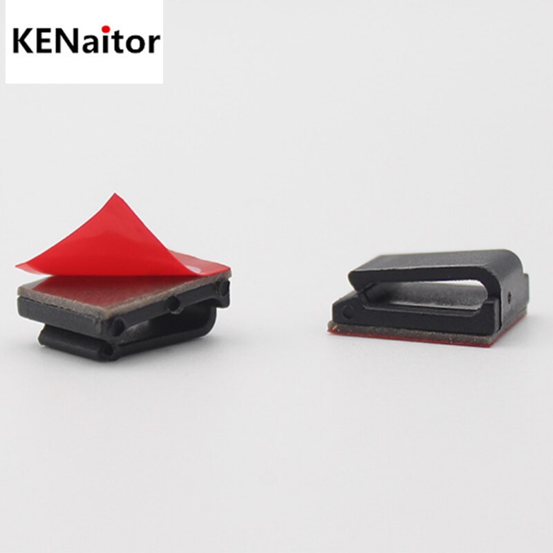 Self-adhesive Wire Bundle Holder Tie Mount Clip for10mm wide Fix LED Strip lights Connector Tie Mount Suitable