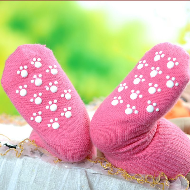 Calcetines antideslizantes abrigados para bebés calcetines de algodón para niñas y niños pequeños calcetines infantiles para el suelo accesorios de ropa Calcetines antideslizantes